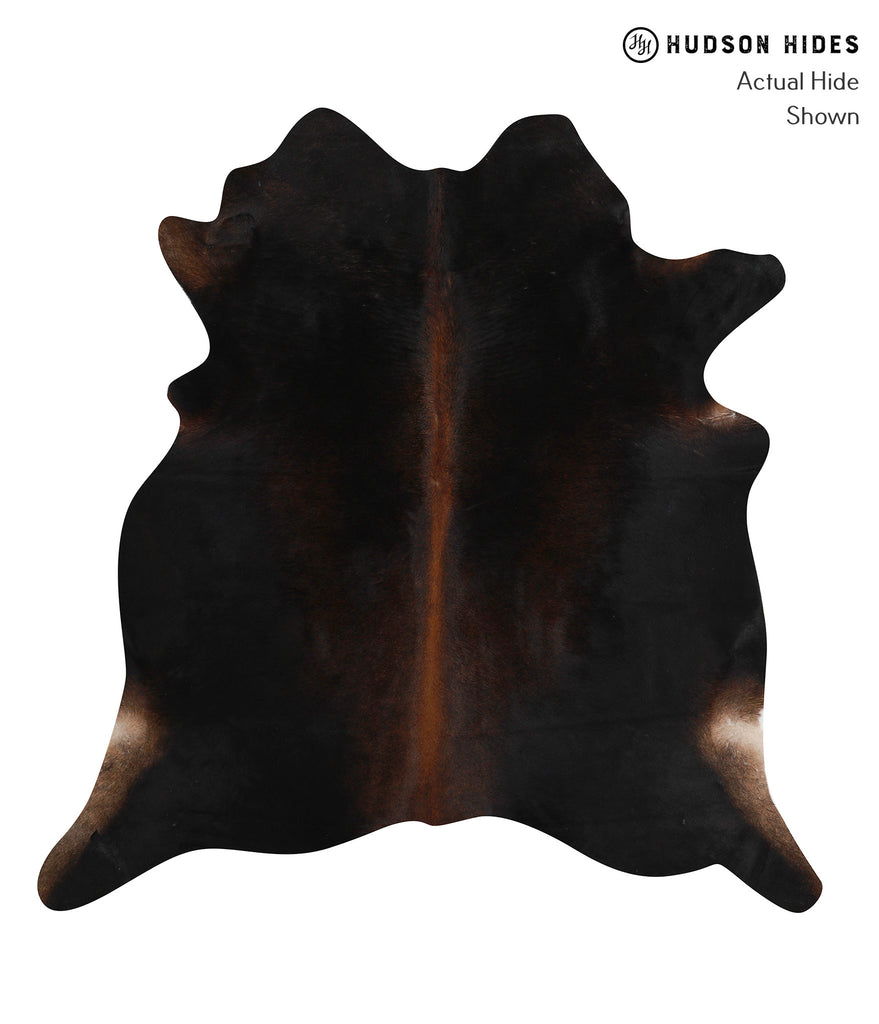 Chocolate Large Brazilian Cowhide Rug 6'3"H x 6'1"W #86382 by Hudson Hides