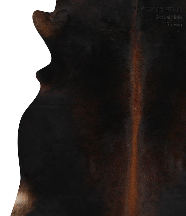 Chocolate Large Brazilian Cowhide Rug 6'3"H x 6'1"W #86382 by Hudson Hides
