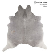 Medium Grey X-Large Brazilian Cowhide Rug 6'6"H x 6'2"W #86385 by Hudson Hides