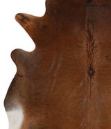 Chocolate X-Large Brazilian Cowhide Rug 6'7"H x 6'7"W #86410 by Hudson Hides