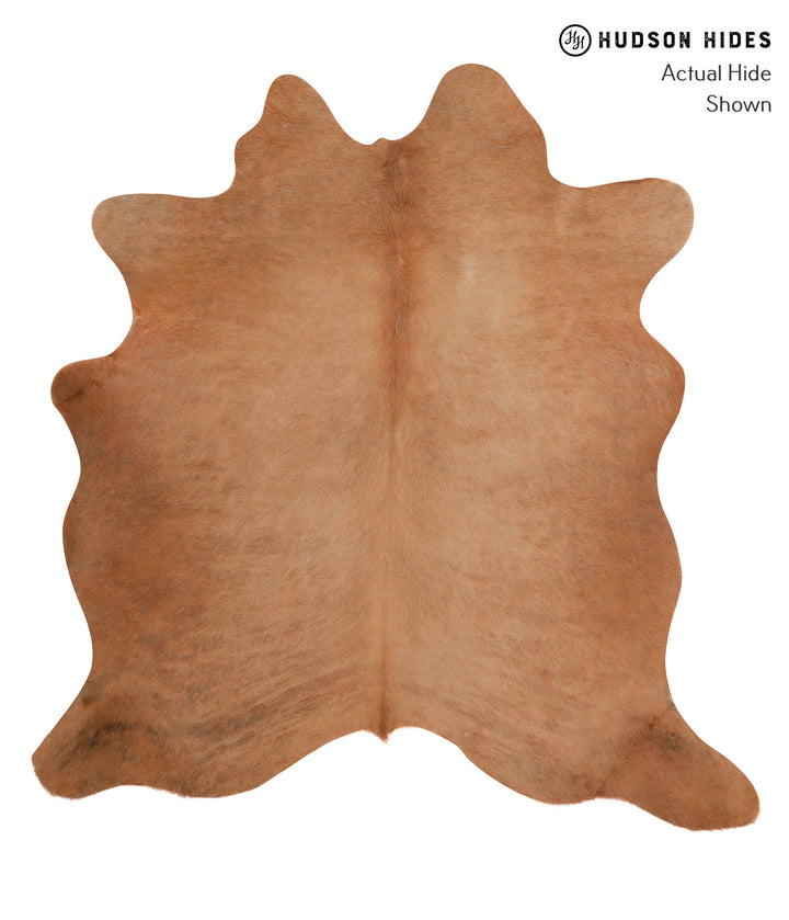 Solid Brown X-Large Brazilian Cowhide Rug 6'6"H x 6'2"W #86423 by Hudson Hides