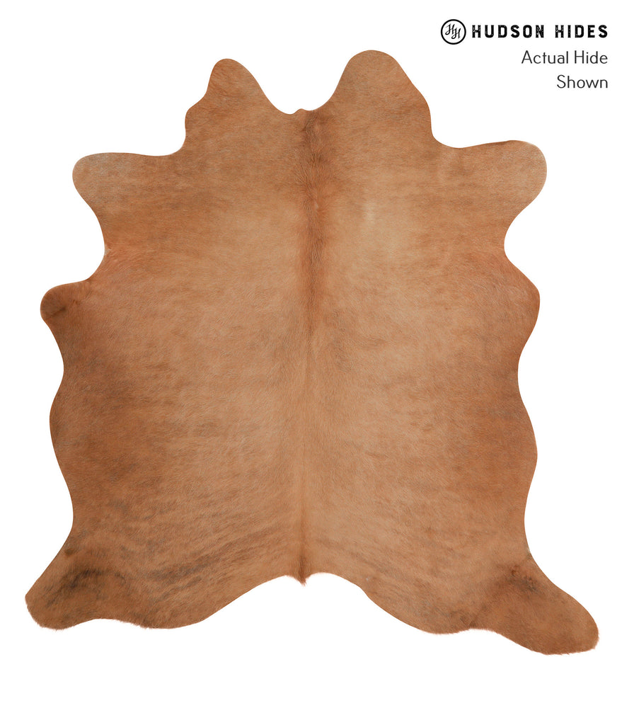 Solid Brown X-Large Brazilian Cowhide Rug 6'6"H x 6'2"W #86423 by Hudson Hides