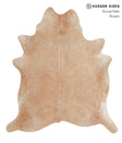 Beige X-Large Brazilian Cowhide Rug 6'8"H x 6'0"W #86431 by Hudson Hides