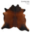 Warm Caramel Large Brazilian Cowhide Rug 6'0