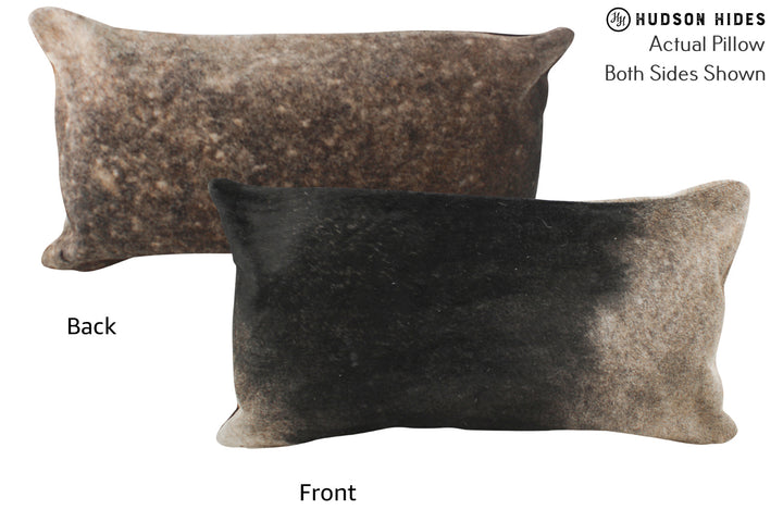 Grey 12"x22" Brazilian Cowhide Pillow #86489 by Hudson Hides