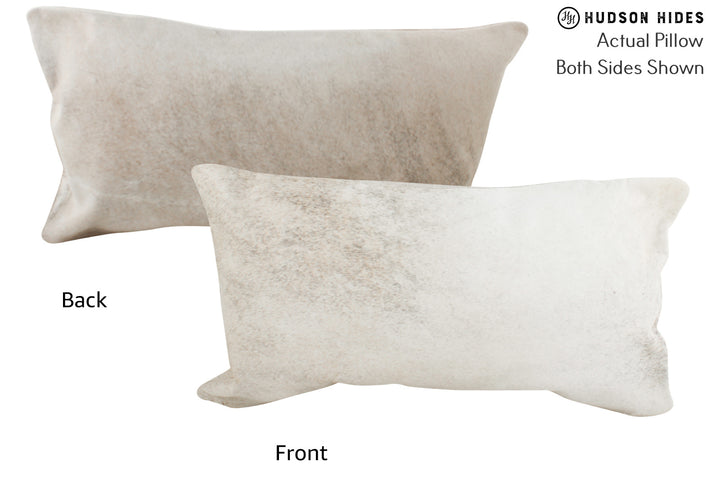 Grey 12"x22" Brazilian Cowhide Pillow #86493 by Hudson Hides