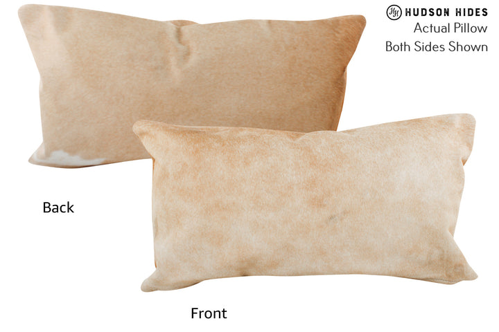 Beige 12"x22" Brazilian Cowhide Pillow #86510 by Hudson Hides