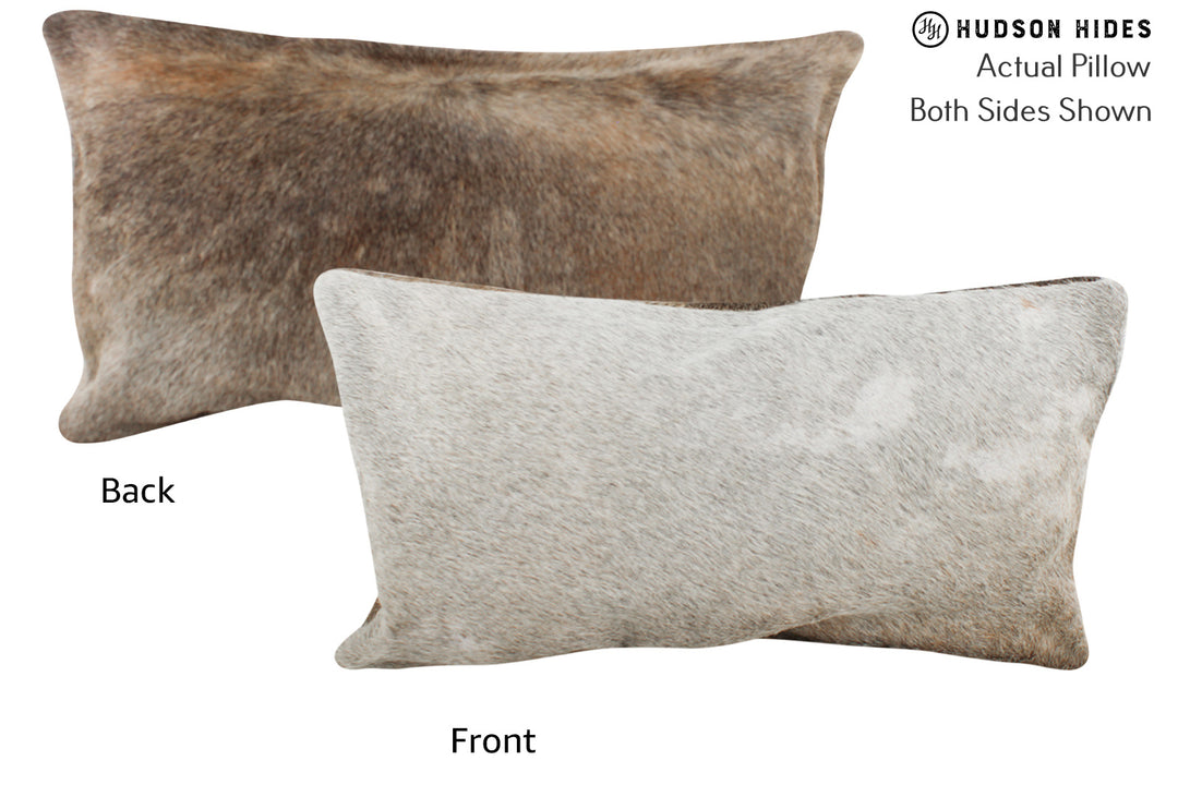 Grey 12"x22" Brazilian Cowhide Pillow #86518 by Hudson Hides