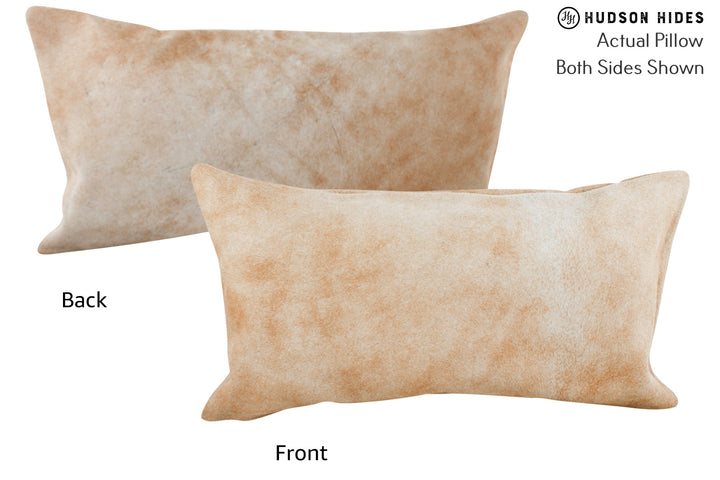 Beige 12"x22" Brazilian Cowhide Pillow #86519 by Hudson Hides