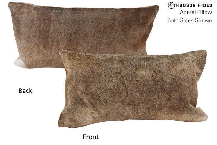 Taupe 12"x22" Brazilian Cowhide Pillow #86521 by Hudson Hides