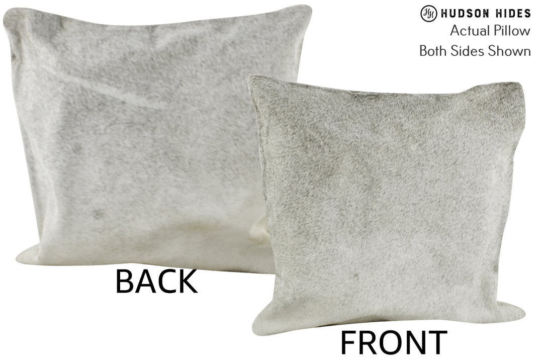 Grey 16"x16" Brazilian Cowhide Pillow #86566 by Hudson Hides