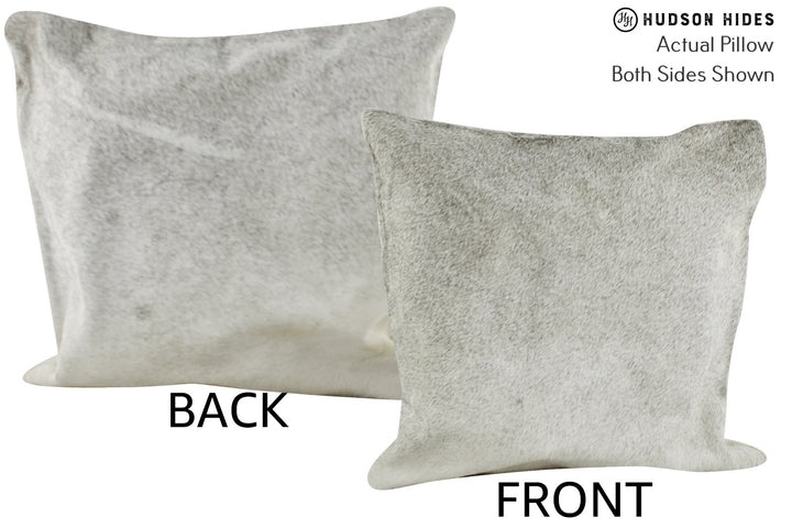 Grey 16"x16" Brazilian Cowhide Pillow #86566 by Hudson Hides
