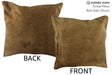Solid Brown 16"x16" Brazilian Cowhide Pillow #86612 by Hudson Hides