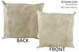 Beige 16"x16" Brazilian Cowhide Pillow #86644 by Hudson Hides