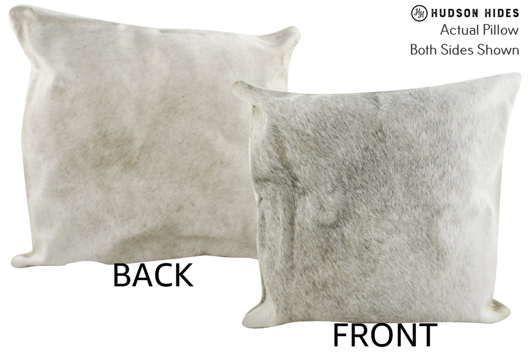 Grey 16"x16" Brazilian Cowhide Pillow #86687 by Hudson Hides