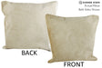 Beige 16"x16" Brazilian Cowhide Pillow #86689 by Hudson Hides