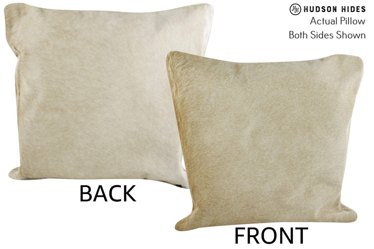 Beige Cowhide Pillow #86689
