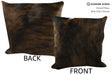 Dark Brindle 16"x16" Brazilian Cowhide Pillow #87053 by Hudson Hides
