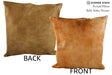 Solid Brown 20"x20" Brazilian Cowhide Pillow #87280 by Hudson Hides