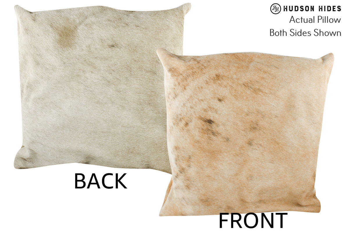 Beige Cowhide Pillow #87282