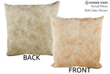 Beige 20"x20" Brazilian Cowhide Pillow #87414 by Hudson Hides