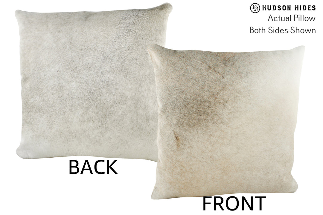 Grey 20"x20" Brazilian Cowhide Pillow #87452 by Hudson Hides
