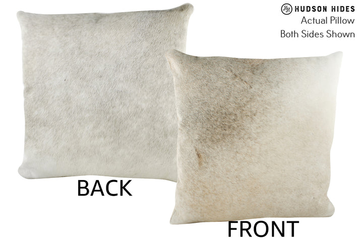 Grey 20"x20" Brazilian Cowhide Pillow #87452 by Hudson Hides
