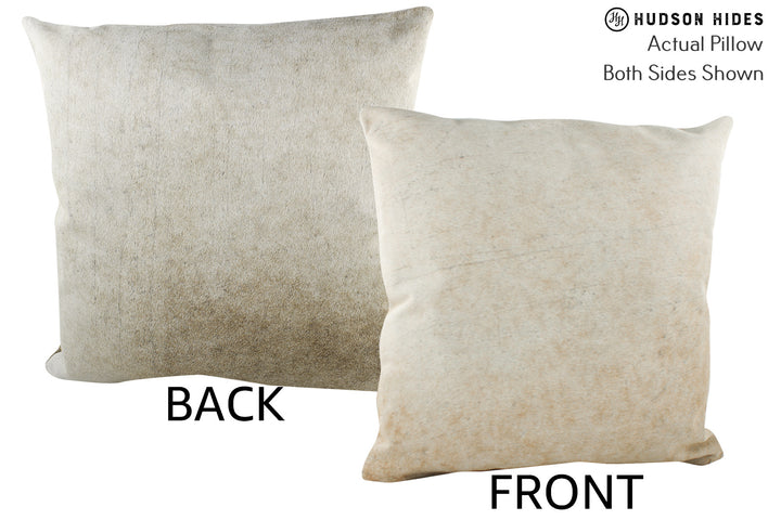 Grey 20"x20" Brazilian Cowhide Pillow #87455 by Hudson Hides