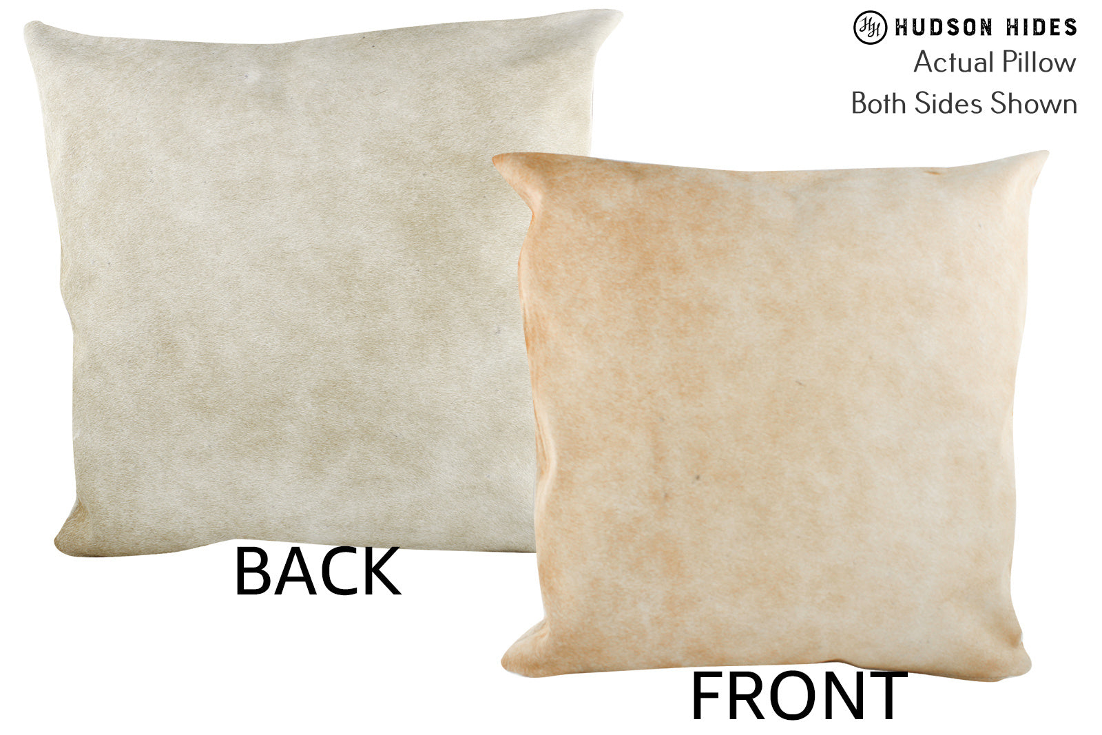 Beige Cowhide Pillow #87460