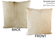 Beige 20"x20" Brazilian Cowhide Pillow #87462 by Hudson Hides