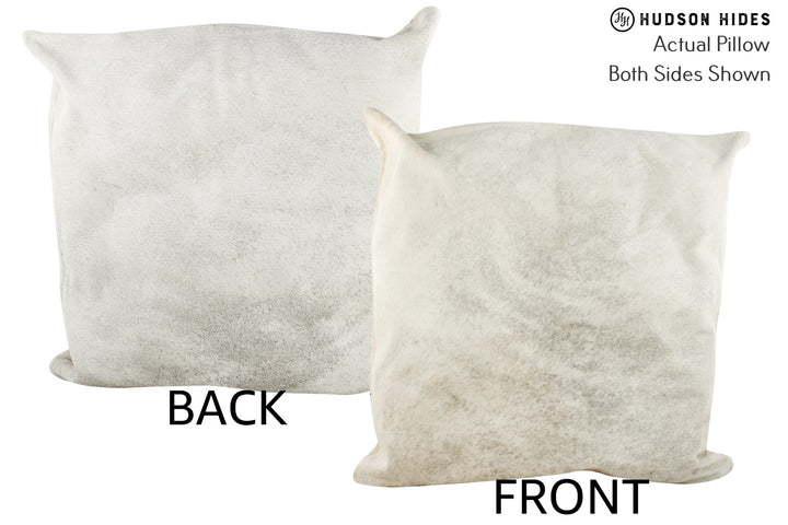Grey  20"x20" Brazilian Cowhide Pillow #87501 by Hudson Hides