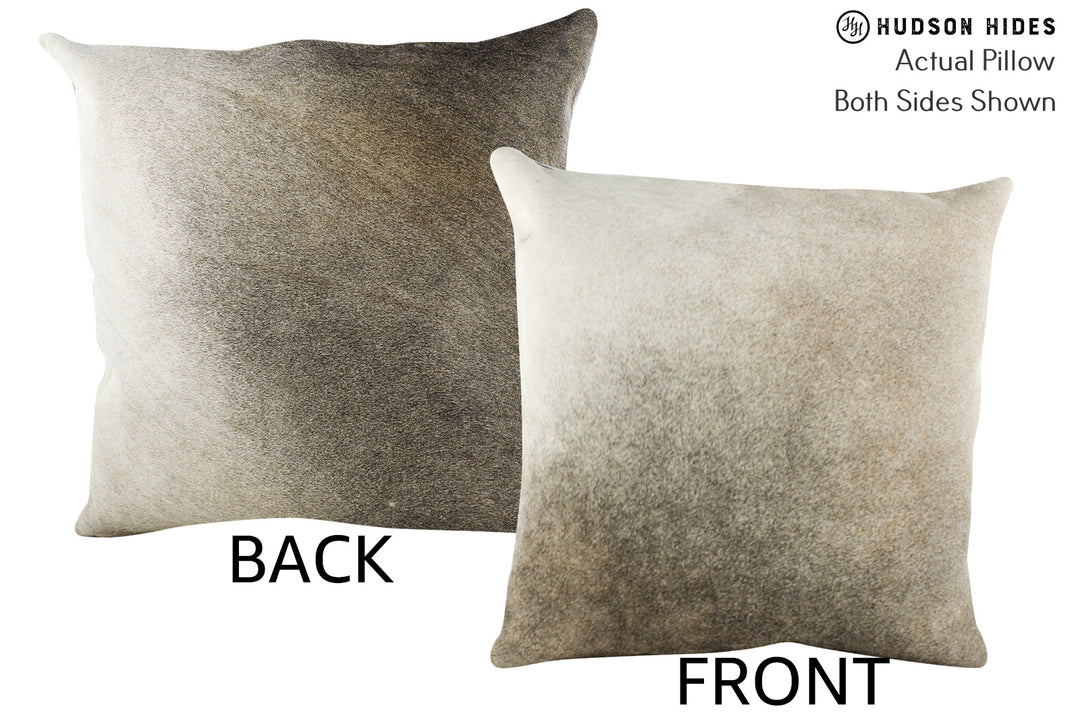 Grey 20"x20" Brazilian Cowhide Pillow #87555 by Hudson Hides