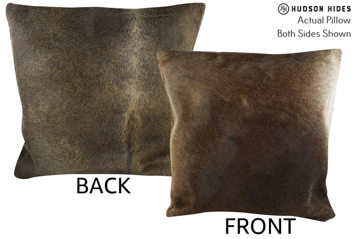 Taupe 20"x20" Brazilian Cowhide Pillow #87572 by Hudson Hides