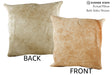 Beige 20"x20" Brazilian Cowhide Pillow #87601 by Hudson Hides