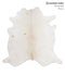 Ivory with Beige XX-Large Brazilian Cowhide Rug 7'6