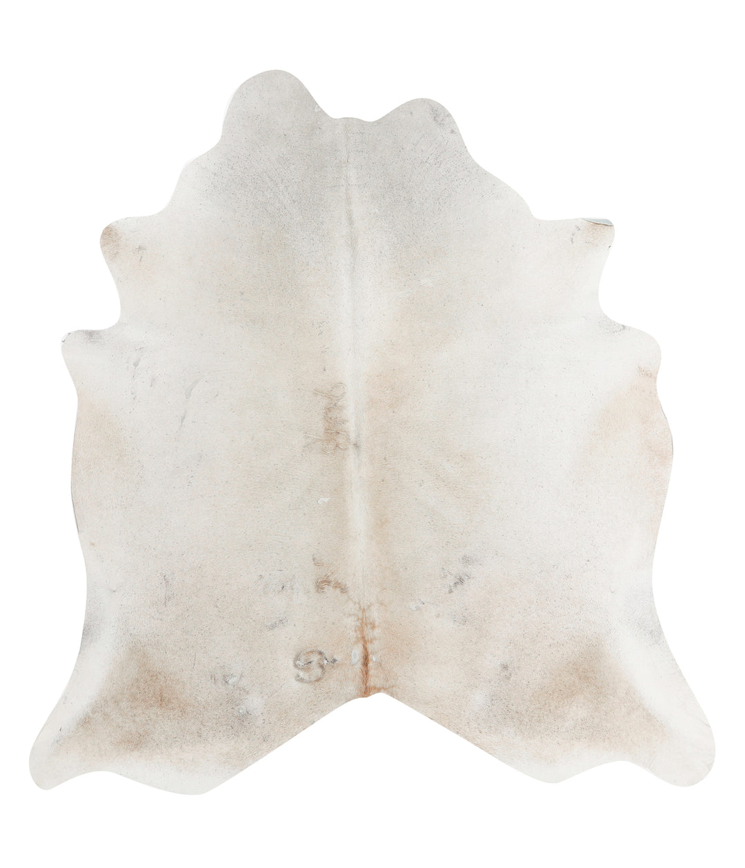 Grey with Beige X-Large Brazilian Cowhide Rug 6'8"H x 6'4"W #88640 by 