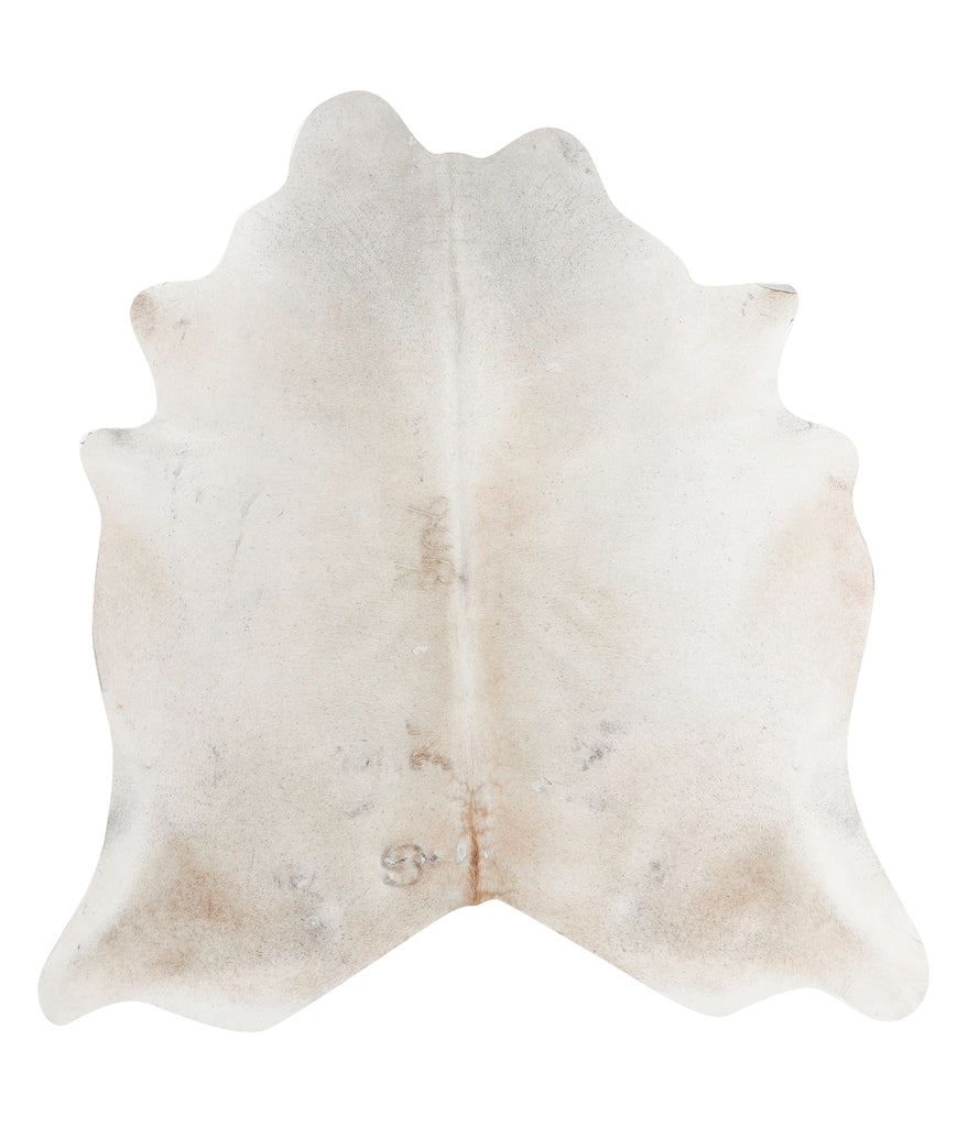 Grey with Beige X-Large Brazilian Cowhide Rug 6'8"H x 6'4"W #88640 by Hudson Hides