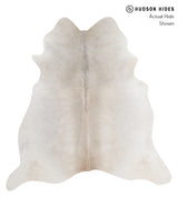 Medium Grey X-Large Brazilian Cowhide Rug 7'2"H x 6'10"W #88922 by Hudson Hides