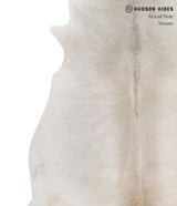 Medium Grey X-Large Brazilian Cowhide Rug 7'2"H x 6'10"W #88922 by Hudson Hides