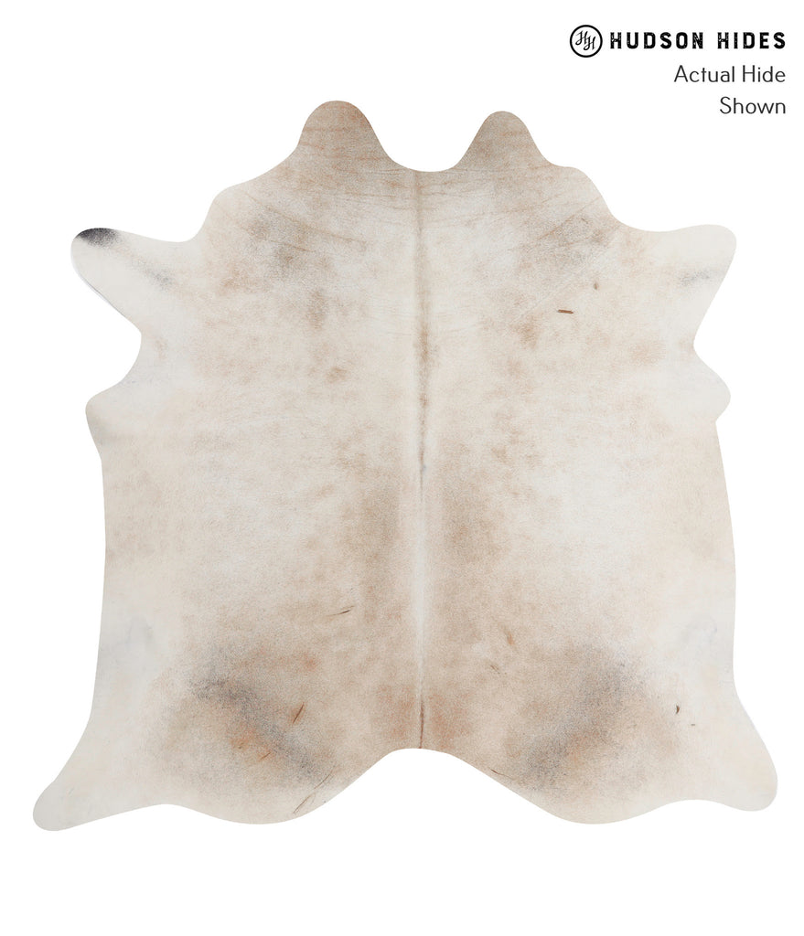 Grey with Beige X-Large Brazilian Cowhide Rug 6'8"H x 6'8"W #89585 by Hudson Hides