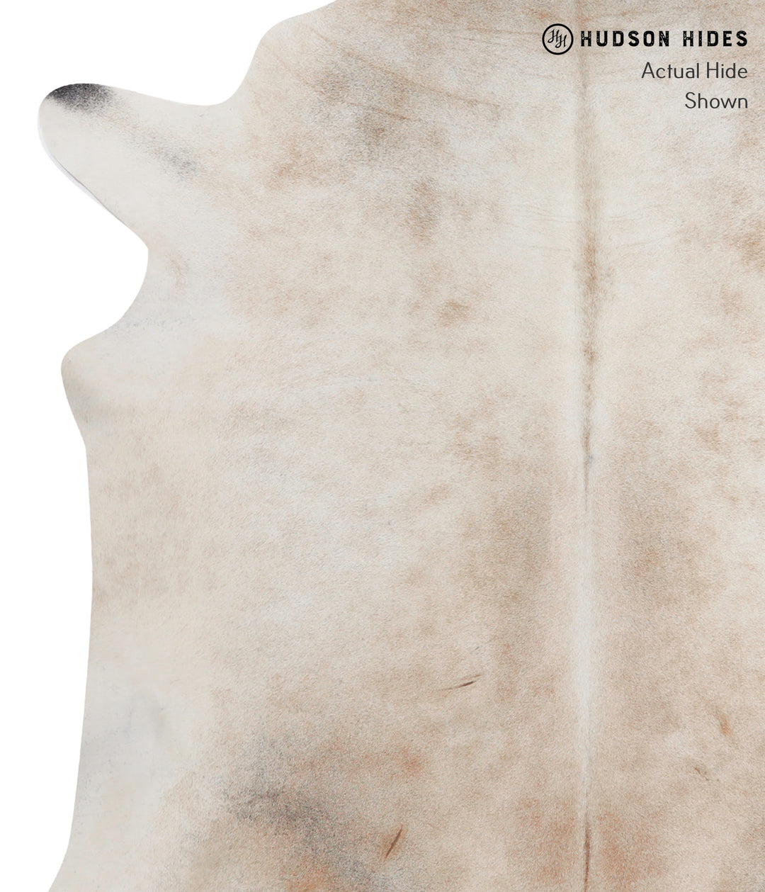 Grey with Beige X-Large Brazilian Cowhide Rug 6'8"H x 6'8"W #89585 by 