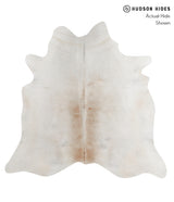 Light Grey X-Large Brazilian Cowhide Rug 6'3"H x 6'5"W #90506 by Hudson Hides