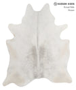 Medium Grey X-Large Brazilian Cowhide Rug 7'1"H x 6'1"W #90511 by Hudson Hides