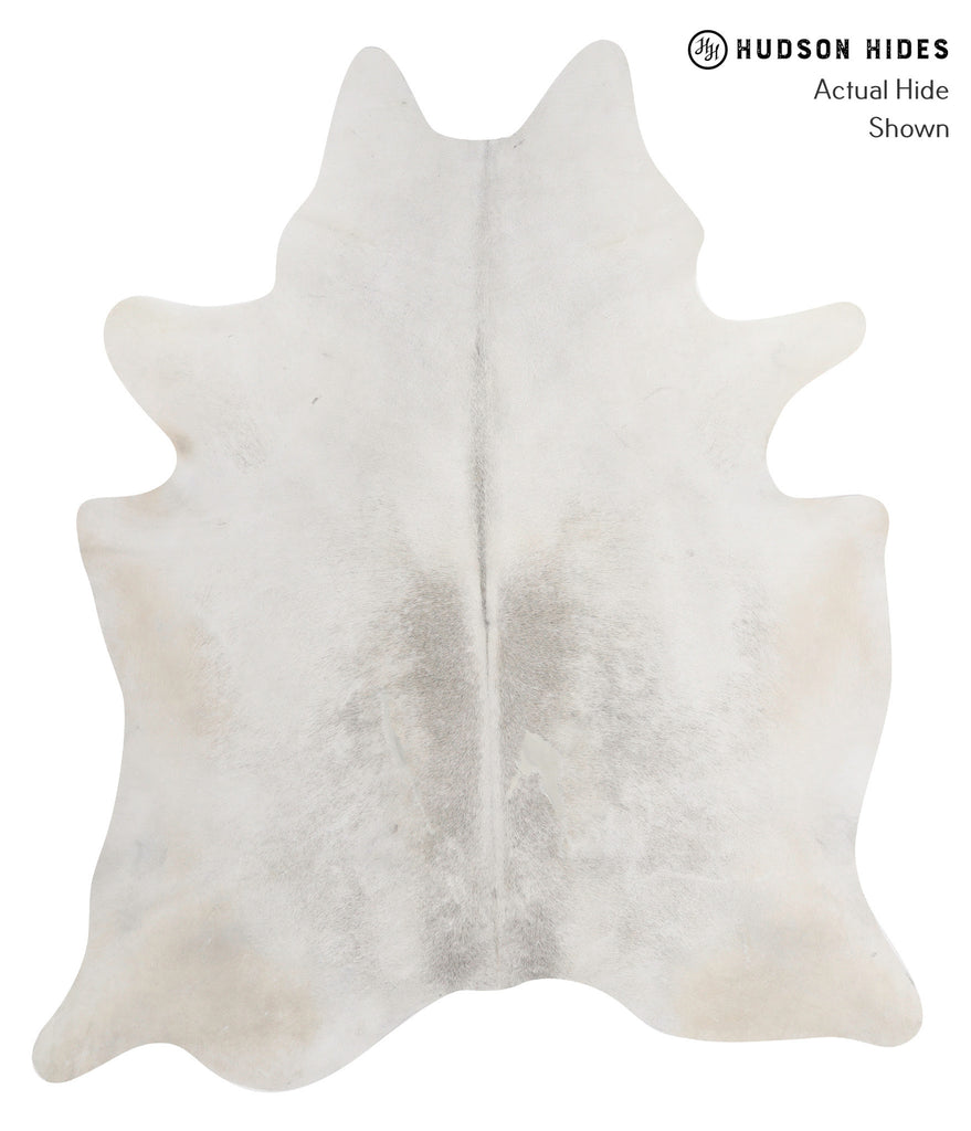 Medium Grey X-Large Brazilian Cowhide Rug 7'1"H x 6'1"W #90511 by Hudson Hides