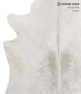 Medium Grey X-Large Brazilian Cowhide Rug 7'1"H x 6'1"W #90511 by Hudson Hides