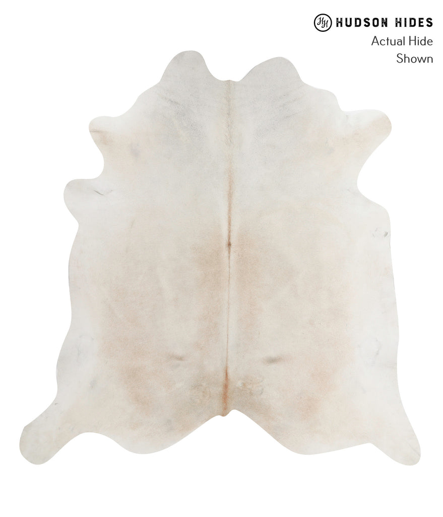 Grey with Beige XX-Large Brazilian Cowhide Rug 7'2"H x 6'11"W #90513 by Hudson Hides