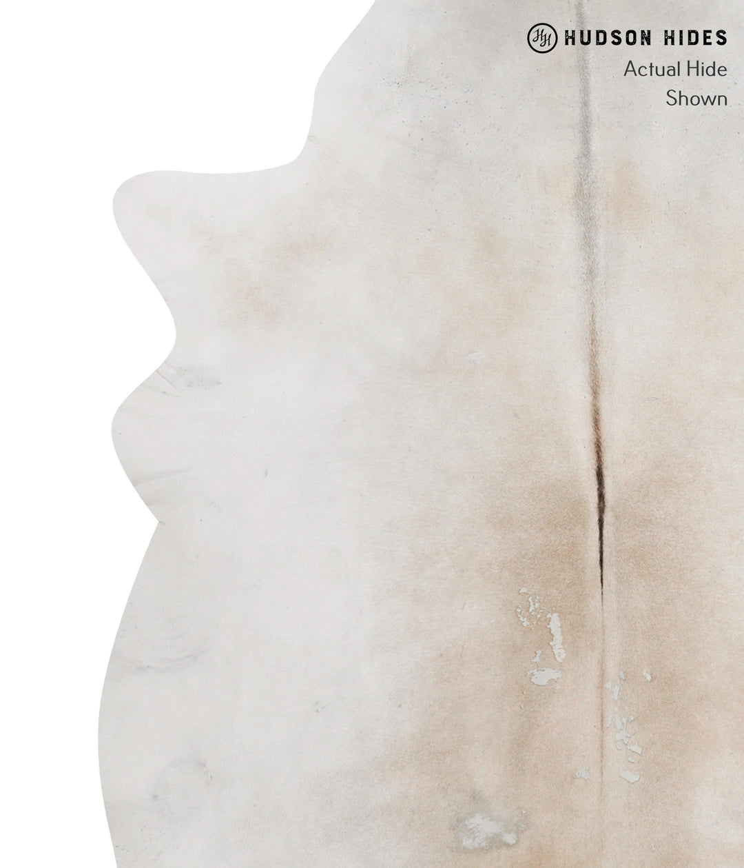 Grey with Beige XX-Large Brazilian Cowhide Rug 7'9"H x 7'3"W #90514 by
