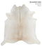 Grey with Beige XX-Large Brazilian Cowhide Rug 7'8