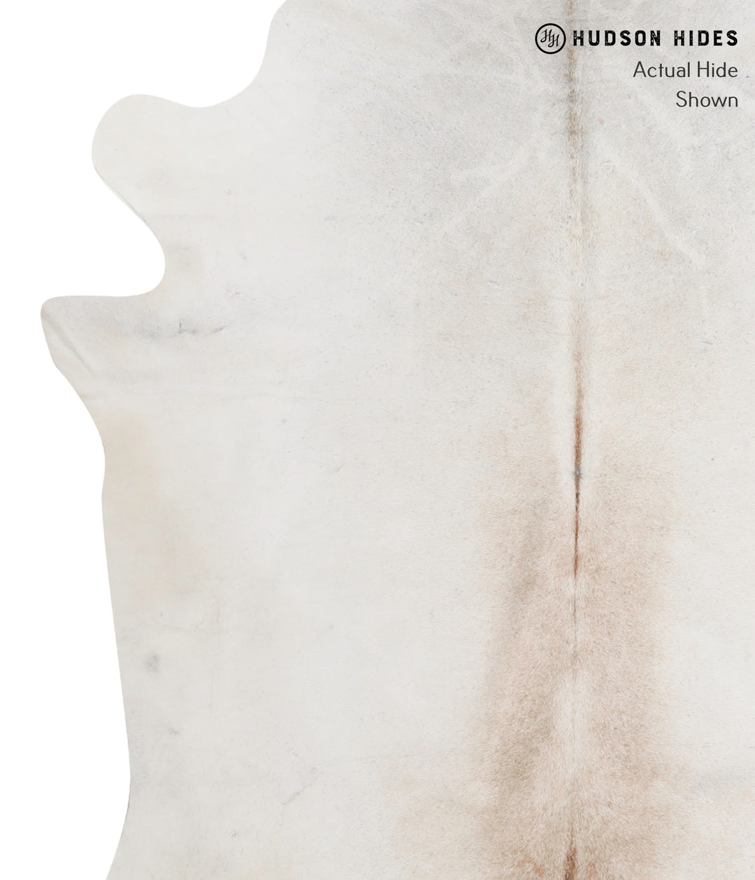 Light Grey X-Large Brazilian Cowhide Rug 7'7"H x 6'5"W #90916 by Hudso