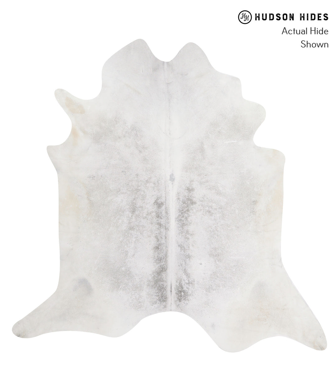 Medium Grey XX-Large Brazilian Cowhide Rug 7'8"H x 7'7"W #90972 by Hud